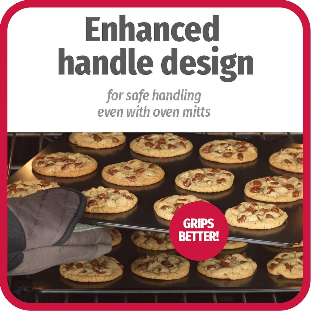GoodCook AirPerfect Non-Stick Air Insulated Cookie Sheet Set, 2 Piece - Large 16” x 14” & Medium 14” x 12” - Carbon Steel Cooking Pans, Bakeware Set, Cookie Sheets for Baking, Oven Pan Set