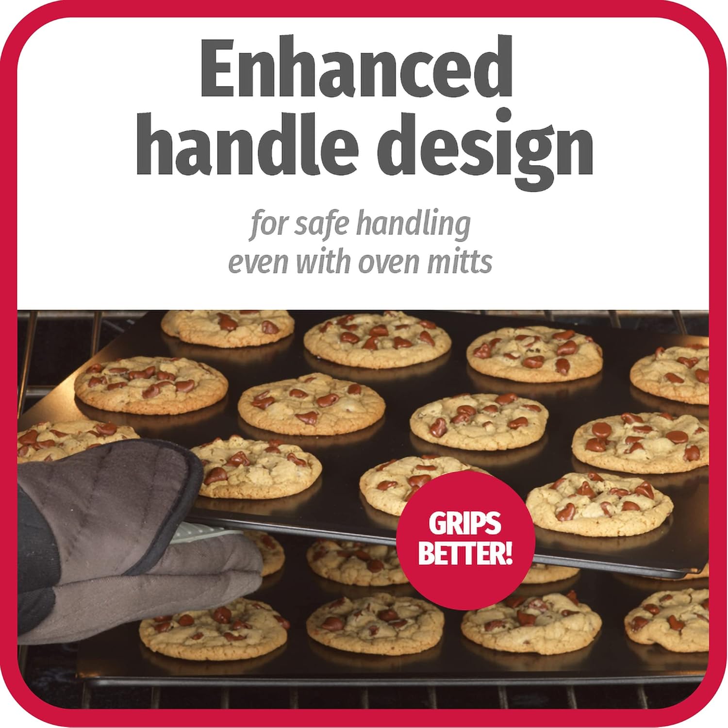 GoodCook AirPerfect Non-Stick Air Insulated Cookie Sheet Set, 2 Piece - Large 16” x 14” & Medium 14” x 12” - Carbon Steel Cooking Pans, Bakeware Set, Cookie Sheets for Baking, Oven Pan Set