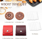 AHIER 14PCS Bread Lame Cutter Set, Bread Scoring Dough Cutter Tool Include 2 Sourdough Scorer, 2 Leather Bag and 10 Replaceable Blades, for Homemade Artisan And Baguette Bakers