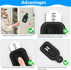 Bread Lame Dough Scoring Tool,2pcs Sourdough Bread Scorer Bread Making Cutter Blade with 10pcs Blades for Homemade Bread Baking Making Tools Supplies (1pcs Black)
