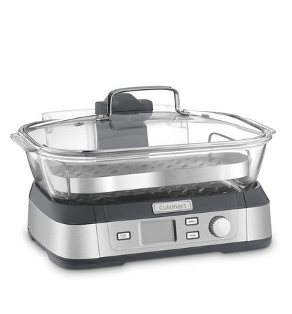 Cuisinart STM-1000 Cook Fresh Digital Glass Steamer, One Size, Stainless Steel