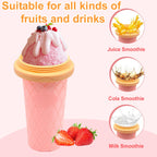 Slushie Maker - DIY Magic Quick Frozen Smoothies Cup do domowej roboty Milk Shake Ice Cream Maker, przenośny kubek chłodzący, dwuwarstwowa wyciskarka Slushie Maker, prezenty urodzinowe dla dzieci, przyjaciół, rodziny