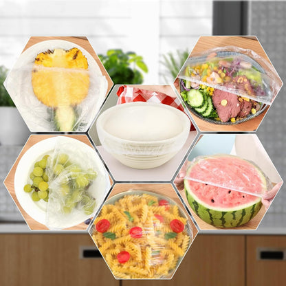 120pcs Shower Caps for Sourdough Bread, Reusable Bowl Covers for Proofing, Plastic Bread Covers With Elastic