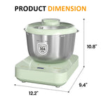Electric Dough Maker with Ferment Function, Large Capacity Dough Mixer with Weighing Function, Household Dough Maker Kitchen Flour Kneading Machine, 5.2QT, Face-up Touch Panel