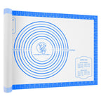 Silicone Baking Mat, Non Stick Pastry Mat Sheet for Dough Rolling, Nonslip Fondant/Pie Crust Mat, Counter Mat Oven Liner Mat for Making Cookies Macarons Bread Baking Supplies Extra Large 26 x 16 Inch