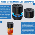 Zestaw do zgrzewania próżniowego słoików Mason LOVE MOMENT Electric Mason Jar do słoików Mason o szerokim i regularnym otworze