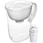 Dzbanek filtrujący do wody Brita Everyday Standard z wskaźnikiem wymiany filtra SmartLight, redukuje zanieczyszczenia miedzią, kadmem i rtęcią, zawiera 1 filtr, bez BPA, wystarcza na 2 miesiące, 10 filiżanek, biały