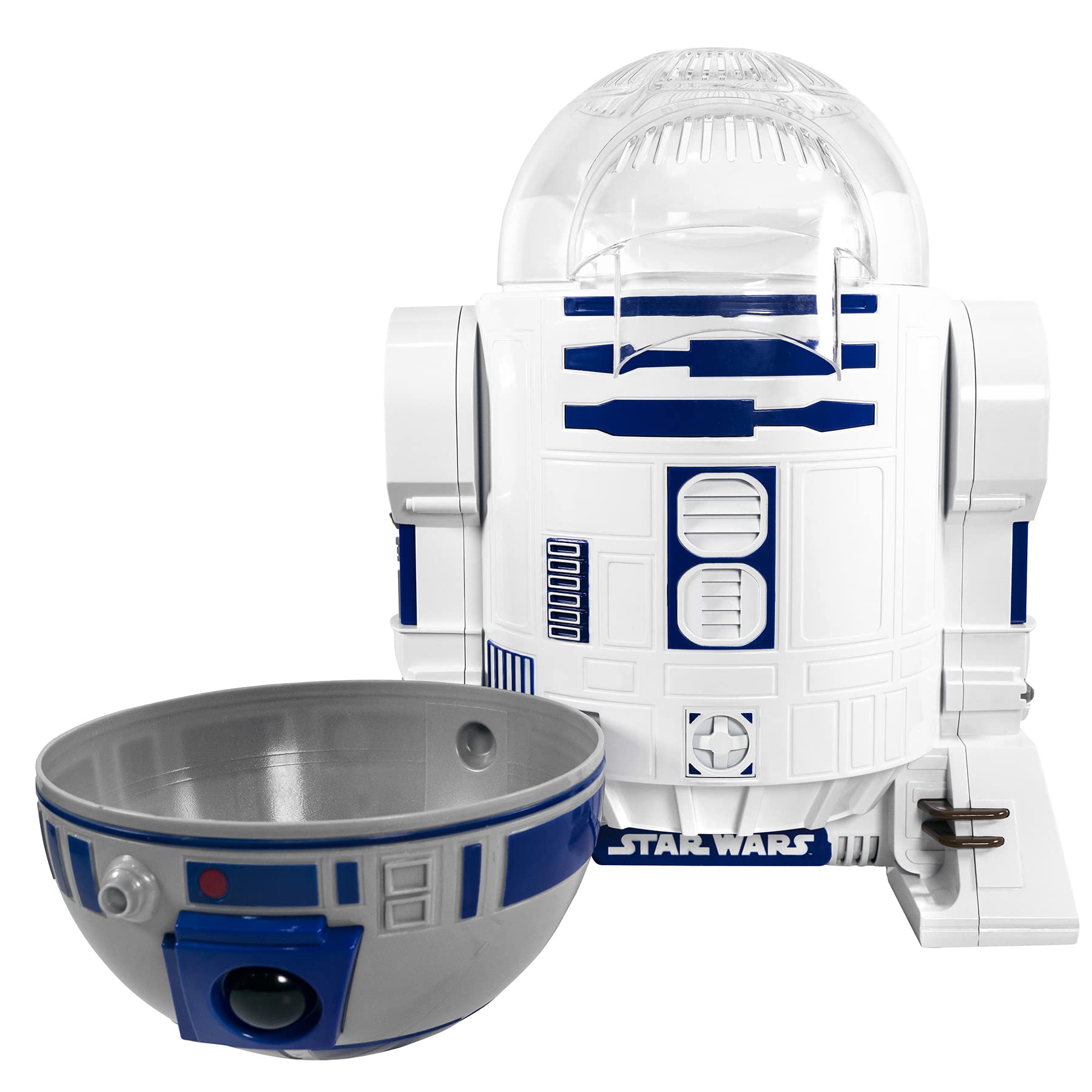 Uncanny Brands Star Wars R2D2 Popcorn Maker - w pełni funkcjonalny sprzęt kuchenny Droid