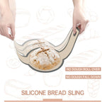Sourdough Silicone Bread Sling, Oval and Round Silicone Bread Sling for Dutch Oven, Nonstick＆Reusable Bread Baking Mat for Sourdough Transfer, 2 PCS Easy-To-Clean Bread Slings