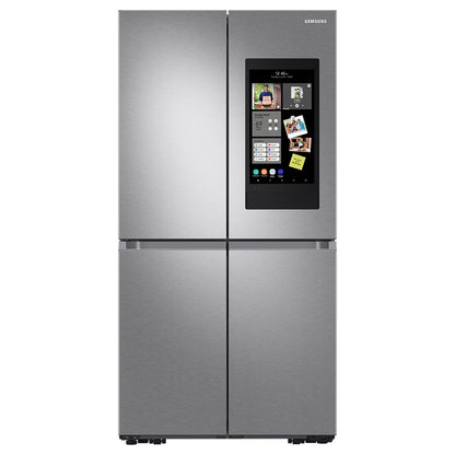 SAMSUNG 29 Cu Ft Smart 4-Door Flex Lodówka z Family Hub i wbudowanym Alexa, Beverage Center, Dual Ice Maker, Energy Star Certified, RF29A9771SR/AA, Stal nierdzewna odporna na odciski palców