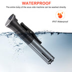 Urządzenie Sous Vide, Urządzenie do gotowania Sous Vide 1100 W, Precyzyjne urządzenie Sous Vide, Ultracichy, szybko nagrzewający się, zanurzeniowy, cyrkulacyjny garnek z kontrolą dotykową, dokładna temperatura, kontrola czasu, wodoodporność IPX7