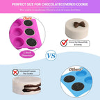 Sakolla 2 PCS Round Chocolate Cookie Molds, Cylinder Silicone Mold, Perfect for Chocolate Covered Oreos, Cake, Candy, Pudding, Mini Soap