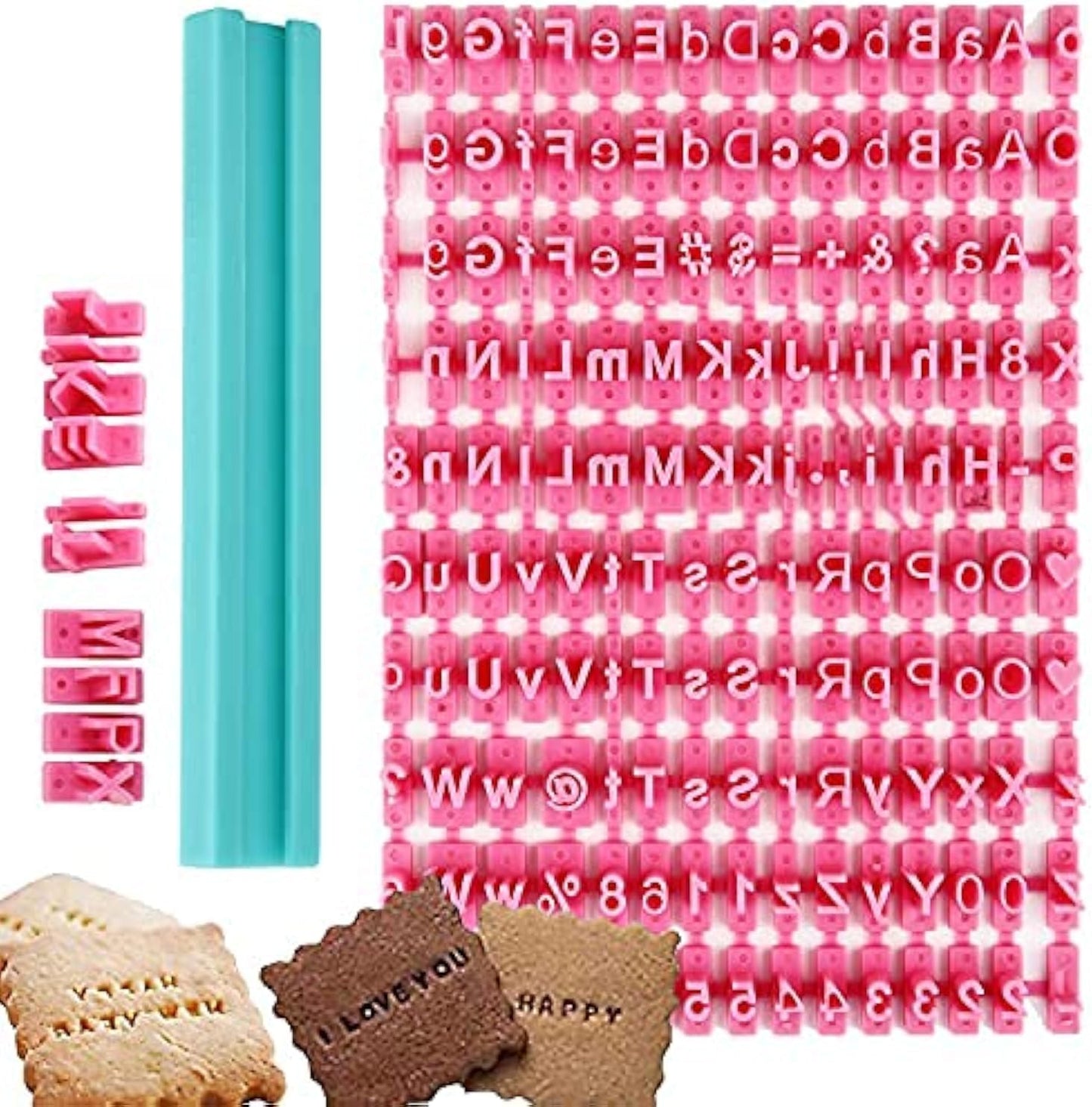 PATILWON Letter Stamps for Clay & Cookies - Alphabet Stamp Mold for Baking, DIY Embossing, Family Activities, and Educational Projects