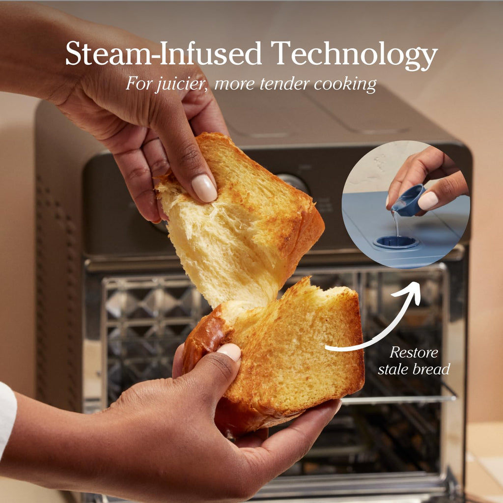 Nasz piekarnik Wonder Oven | 6 w 1, frytkownica powietrzna i piekarnik tosterowy z funkcją infuzji pary | Kompaktowy, łatwy w użyciu, szybkie nagrzewanie, wielofunkcyjny | Smażenie na powietrzu, tosty, pieczenie, odgrzewanie i grillowanie | Char
