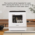ChuMaste countertop dishwasher, countertop dishwasher with water tank, dishwasher with 5 wash programs, It can also be connected to the tap. For apartments, dorms, RVs