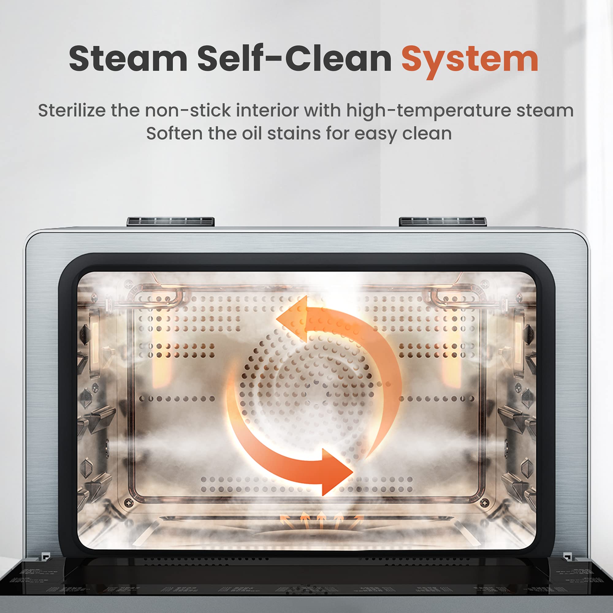 FOTILE ChefCubii 4-in-1 Countertop Convection Steam Oven, Air Fryer, Dehydrator with True Convection Bake, Steam-Bake, Broil, 40 Preset Menu and Steam Self-Clean, 1 CFT