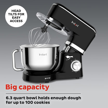 Instant Pot 6-Speed 6.3-Qt Stand Mixer with Stainless Steel Bowl