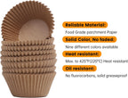 Non-Stick 400pcs Mini Cupcake Liners for Baking, Natural parchment muffin liners for Mini Muffin Pan, Cupcake Pan, Food Grade, Non Stick, Greaseproof