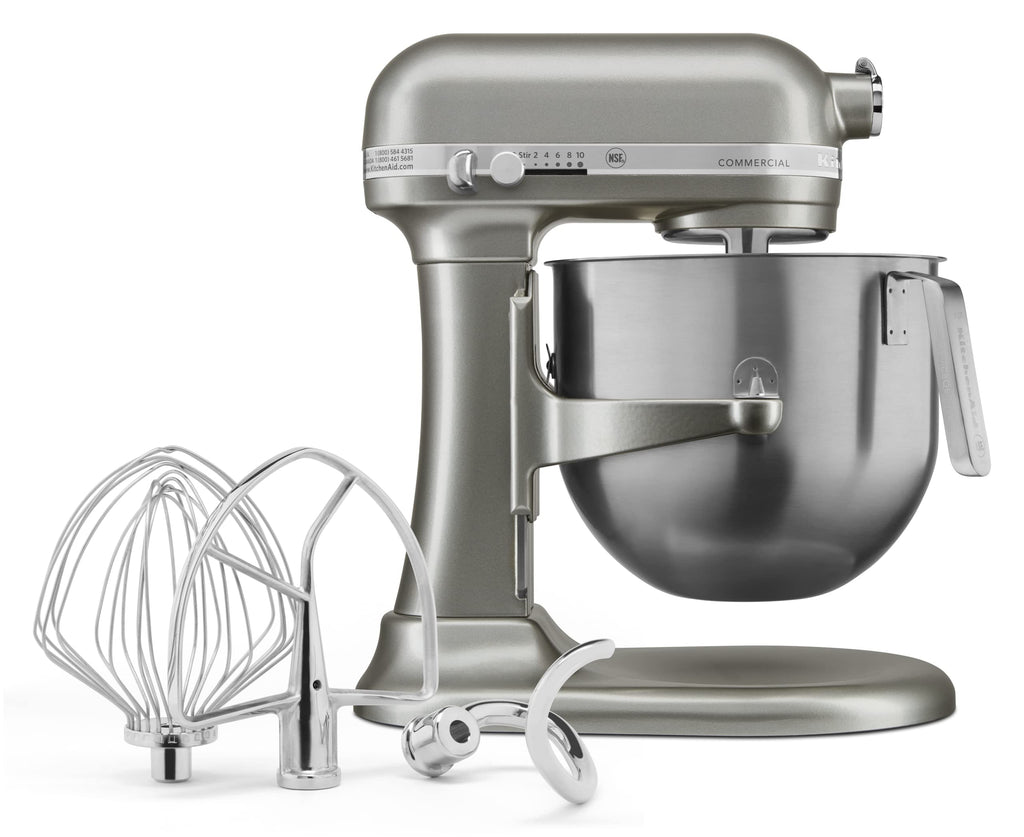 Mikser kuchenny KitchenAid KSM8990CU 8-kwartowy, 10-biegowy, z napędem przekładniowym, Contour Silver