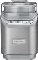 Машина для морозива Cuisinart, 2 кварти, Cool Creations, машина для замороженого йогурту, джелато, сорбету, РК-екран і таймер, нержавіюча сталь, ICE-70P1