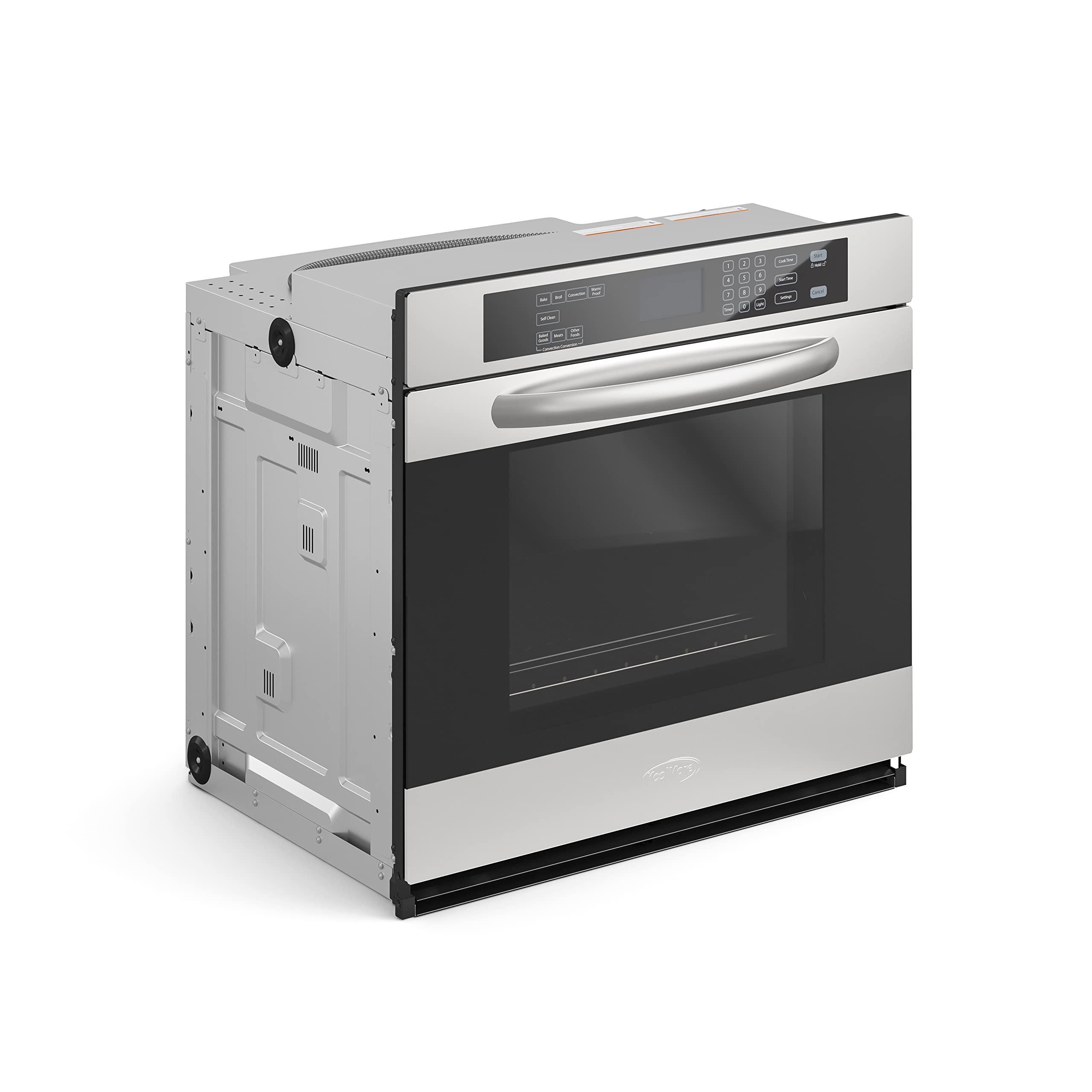 KoolMore KM-WO30S-SS 30-Inch 5 Cu. Ft. Electric Premium Single Wall Quiet, Rapid Convection, 7 Cook and Baking Modes, Large Capacity Oven, Stainless-Steel Unit, Self-Cleaning, Silver
