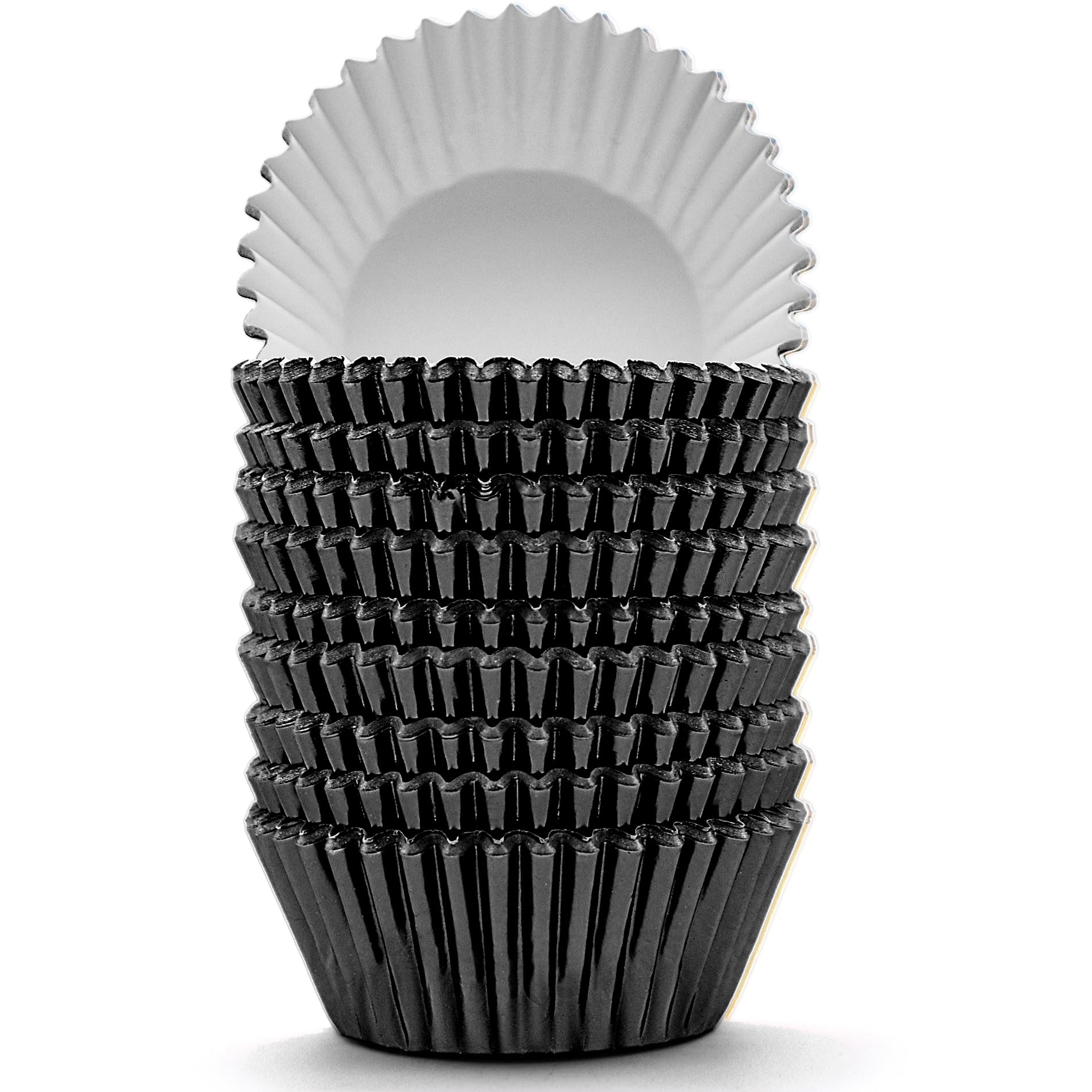 200 Pcs Gold Foil Cupcake Liners Standard Baking Cups Muffin Paper Cases