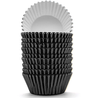 200 Pcs Gold Foil Cupcake Liners Standard Baking Cups Muffin Paper Cases