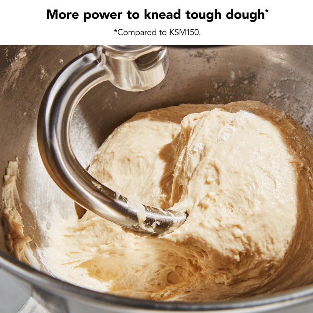Стаціонарний міксер KitchenAid® об'ємом 7 кварт з підйомною чашею, чавунний чорний