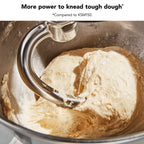 Стаціонарний міксер KitchenAid® об'ємом 7 кварт з підйомною чашею, чавунний чорний