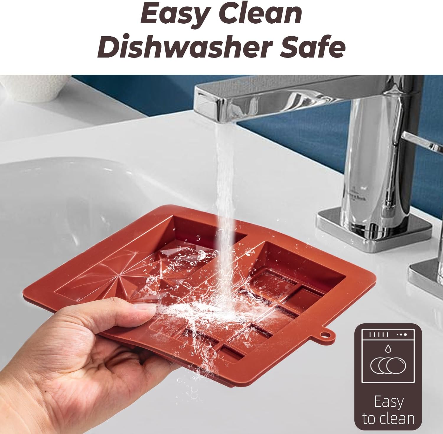 Chocolate Bar Mold Deep Dubai 1 Inch Pistachio Chocolate Bar Silicone Thick Mold for Stuffed Bar, Large Candy Bar Mould for Filling