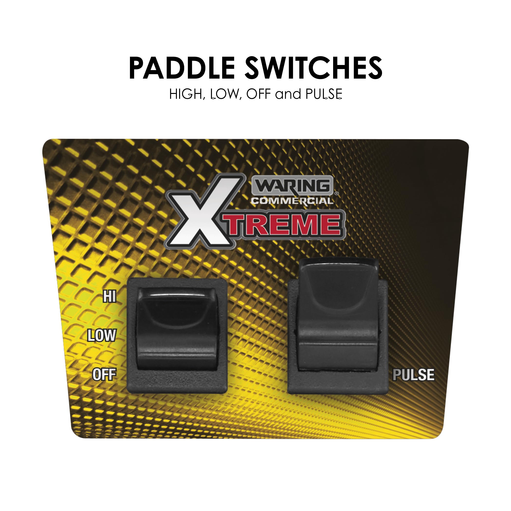 Waring Commercial MX1000XTX 3.5 HP Blender with Paddle Switches, Pulse Feature and a 64 oz. BPA Free Copolyester Container, 120V, 5-15 Phase Plug, Black