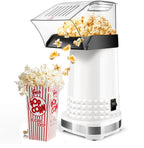 Popcorn Machine, 4.5 Quarts On/Off Switch, High Popping Rate & 2 Min Fast Popping Air Popper Popcorn Maker, 1200w, No Oil, BPA-Free, ETL Certified Popcorn Maker Machine, Popcorn Poppers for Home