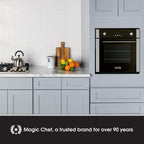 Piekarnik ścienny Magic Chef Single Electric z funkcją konwekcji do gotowania i pieczenia, 24"