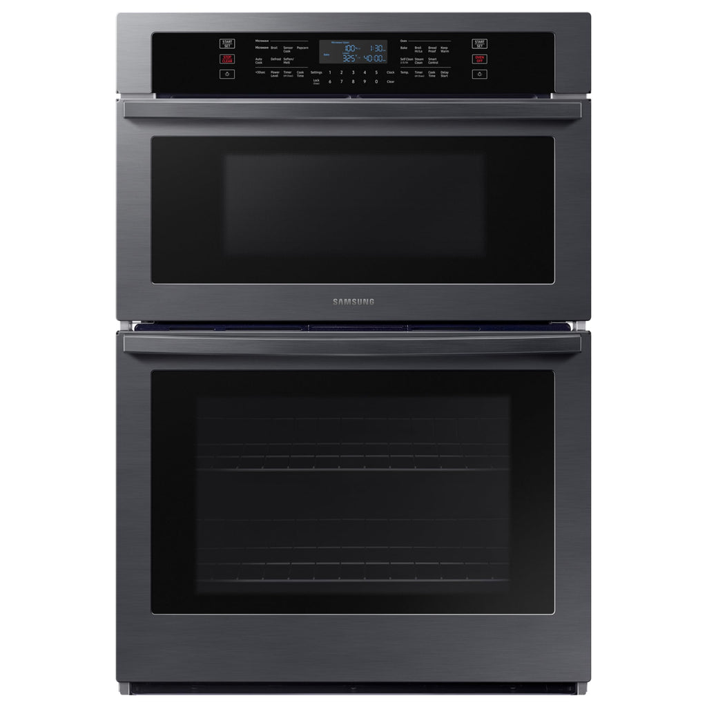 SAMSUNG 30" Elektryczny Piekarnik Ścienny Mikrofalowy Combo, Czarna Stal Nierdzewna, NQ70T5511DS/AA