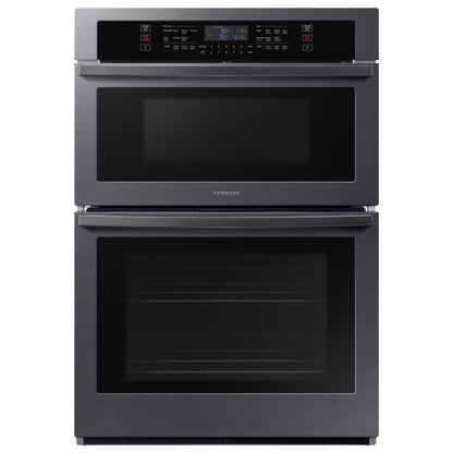 SAMSUNG 30" Electric Wall Oven Microwave Combo, Black Stainless Steel, NQ70T5511DS/AA