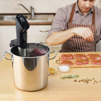 Mecity Sous Vide Precision Cooker Machine 1100 W gotowanie w kąpieli wodnej stek warzywa mięso ryby cyrkulator zanurzeniowy o dokładności 0,5 stopnia z przepisami