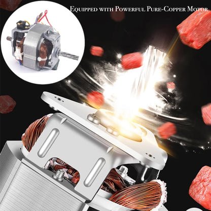 Sunmile SM-G31 Electric Meat Grinder - Max 1HP 800W- ETL Meat Mincer Sausage Grinder, Stainless Steel Cutting Blade, 3 Stainless Steel Grinding Plates, 1 Big Sausage Stuff