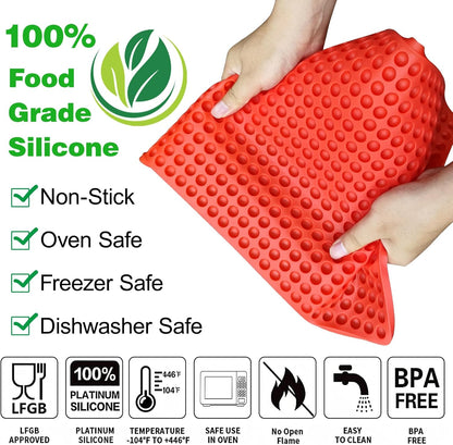 Palksky 468-Cavity Mini Round Silicone Mold/Chocolate Drops Mold/Dog Treats Pan/Semi Sphere Gummy Candy Molds for Ganache Jelly Caramels Cookies Pet Treats Baking Mold (1 Cavity - 0.02 Oz)