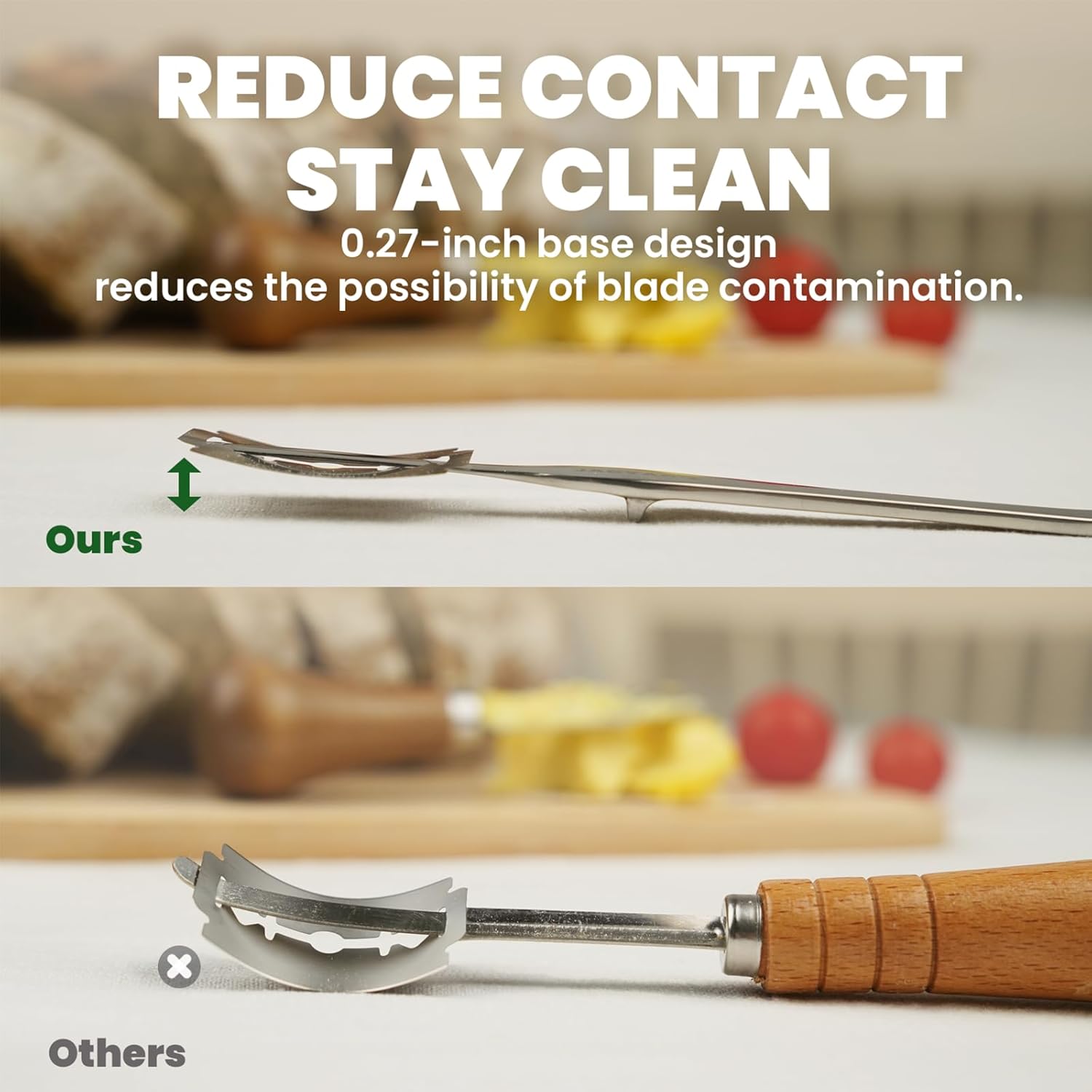 JACYAO'S Bread Lame, Sourdough Scoring Tool Made From 304 Stainless Steel, Professional Bread Scoring Tool with 10 Razor Blades and Metal Storage Box