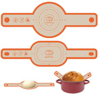 Silicone Bread Sling for Dutch Oven, 2 PCS Non-Stick & Easy Clean Reusable Silicone Bread Baking Mat with Long Handles, Easy to Transfer Sourdough Bread, BM02