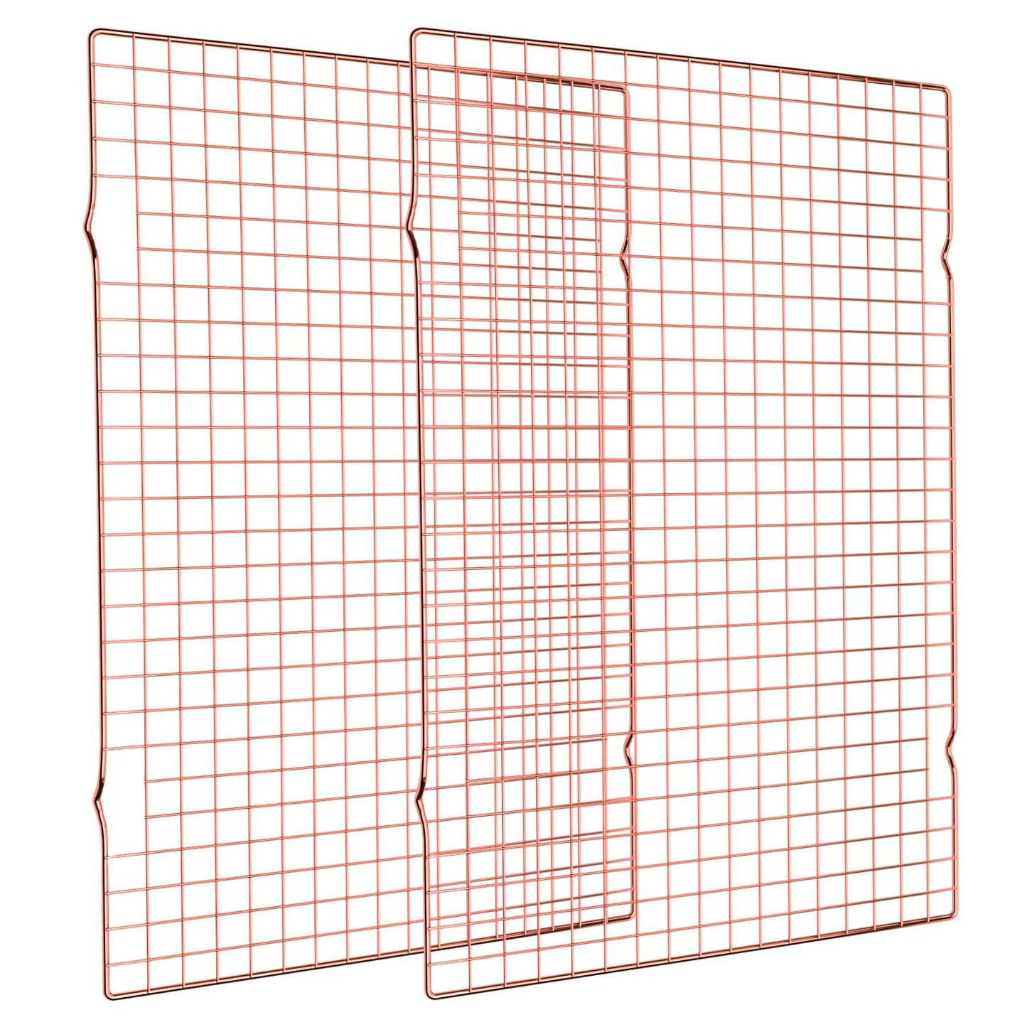 Cooling Rack for Baking 2-Pack, 16x10 Inches Baking Rack, Thick Wire Cookie Rack for Cooking, Roasting, Grilling, Drying, Oven Safe, Fits Half Sheet Pan, Silver