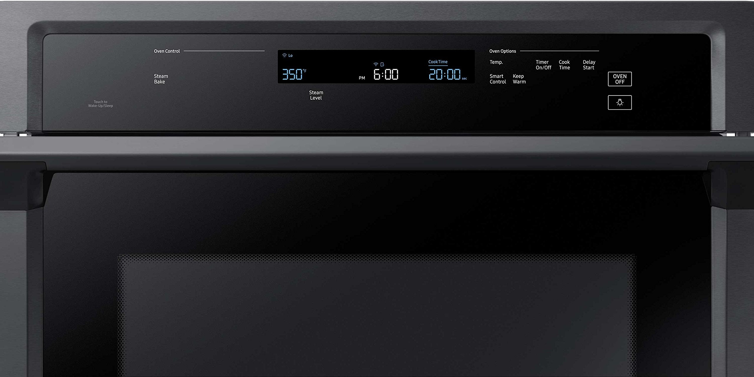Samsung NV51K6650SG/AA 30" Smart Steam Cook, czarny piekarnik ścienny ze stali nierdzewnej