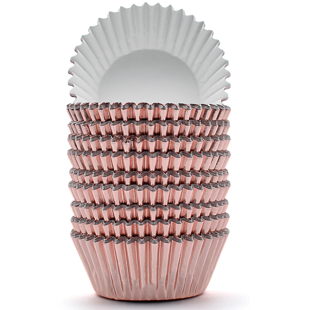 200 Pcs Gold Foil Cupcake Liners Standard Baking Cups Muffin Paper Cases