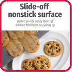 GoodCook AirPerfect Non-Stick Air Insulated Cookie Sheet Set, 2 Piece - Large 16” x 14” & Medium 14” x 12” - Carbon Steel Cooking Pans, Bakeware Set, Cookie Sheets for Baking, Oven Pan Set