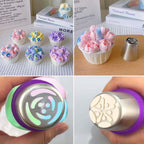 120 PCS Piping Bags and Tips Set 14 In 100 PCS Pastry Bags Cupcake Cookie Cake Decorating Kit 12 Flower Frosting Nozzles 2 Leaf Piping Tips 2 Couplers 2 Icing Bag Ties 1 Tips Brush