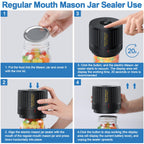 Zestaw do zgrzewania próżniowego słoików Mason LOVE MOMENT Electric Mason Jar do słoików Mason o szerokim i regularnym otworze