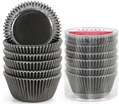Caperci Standard Cupcake Liners Gold Foil Muffin Baking Cups 150-Pack - Premium Greaseproof & Sturdy Cupcake Papers