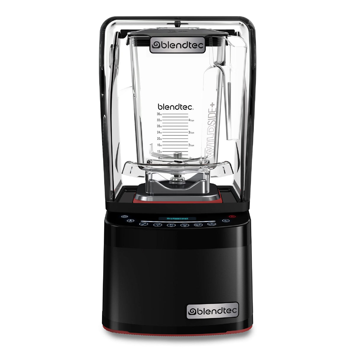 Blendtec Professional 800 - Блендер з ємністю WildSide+ (90 унцій) для смузі та заморожених напоїв - Найтихіша потужність професійного класу - 11-швидкісний сенсорний перемикач - Легко чиститься - Чорний