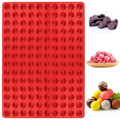 Palksky 468-Cavity Mini Round Silicone Mold/Chocolate Drops Mold/Dog Treats Pan/Semi Sphere Gummy Candy Molds for Ganache Jelly Caramels Cookies Pet Treats Baking Mold (1 Cavity - 0.02 Oz)
