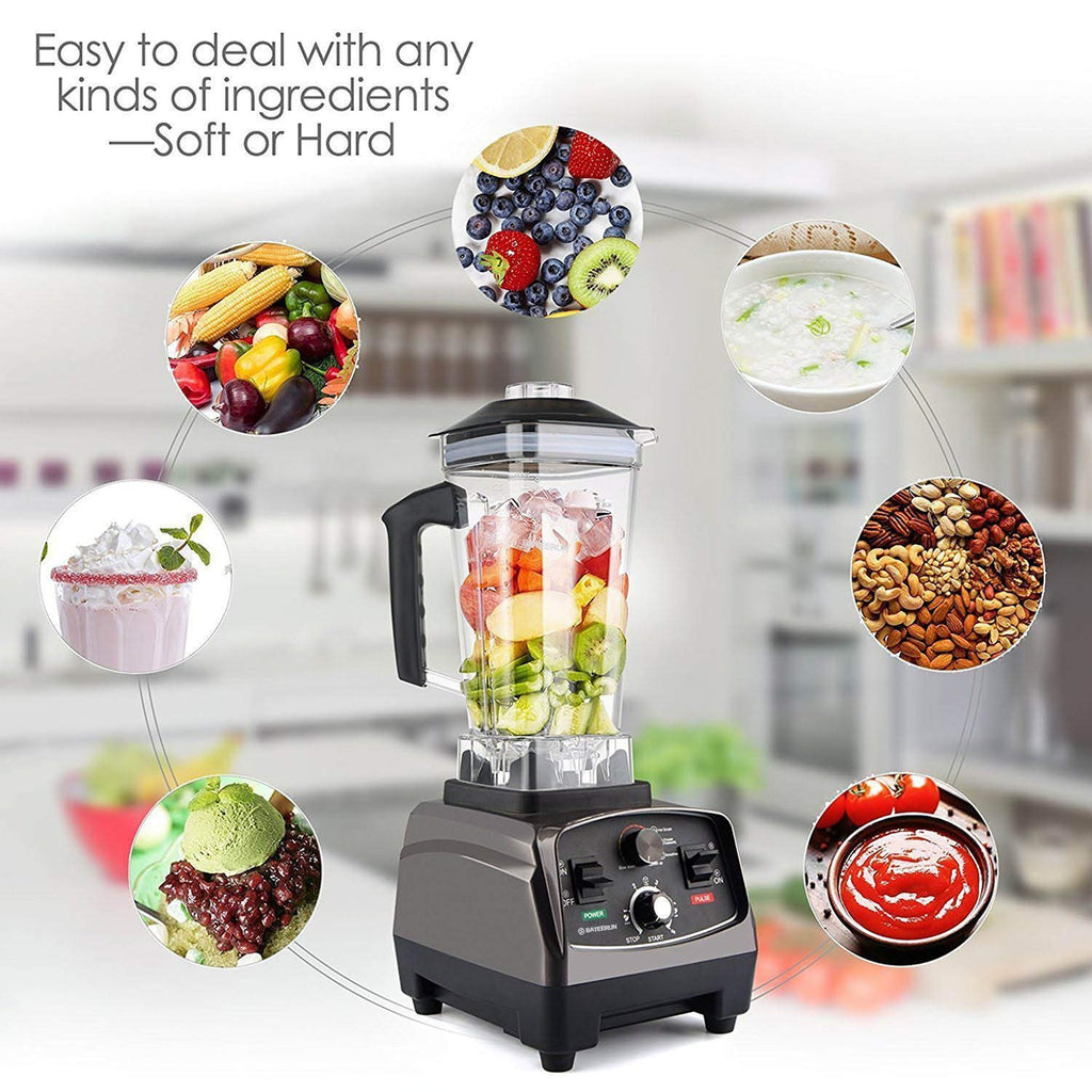 Blender profesjonalny blender stołowy, 2200 W szybki blender do koktajli i smoothie, blender komercyjny z timerem, 68OZ dzbanek Tritan bez BPA, urządzenie do smoothie BATEERUN 8 ostrzy